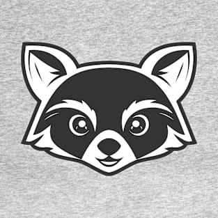 Cute Face of a Raccoon Animal T-Shirt